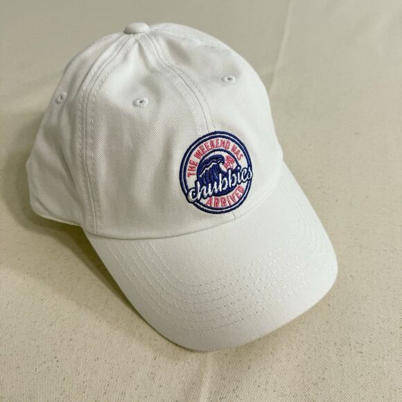 NEW Chubbies The Weekend Has Arrived Adjustable Strap Back Hat White OSFM - Picture 1 of 5